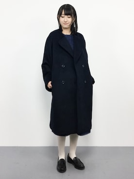 「KBF+」｜「アイテム（その他アウター）」を使った、はしもさん（レディース・162cm）の秋コーディネート