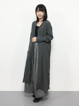 「antiqua（アンティカ）のアイテム（その他アウター）」を使った、はしもさん（レディース・162cm）の秋コーディネート