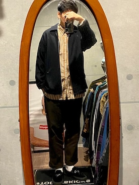 「tone（トーン）のアイテム（その他アウター）」を使った、nowhere☻さん（メンズ・180cm）の冬コーディネート