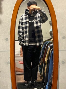 「Carhartt WIP（カーハートダブリューアイピー）のアイテム（チノパンツ）」を使った、nowhere☻さん（メンズ・180cm）の冬コーディネート