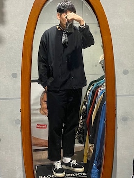 「Carhartt WIP（カーハートダブリューアイピー）のアイテム（チノパンツ）」を使った、nowhere☻さん（メンズ・180cm）の冬コーディネート