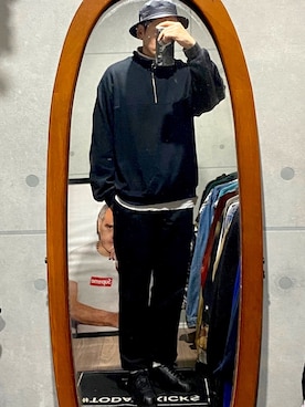 「Carhartt WIP（カーハートダブリューアイピー）のアイテム（チノパンツ）」を使った、nowhere☻さん（メンズ・180cm）の冬コーディネート