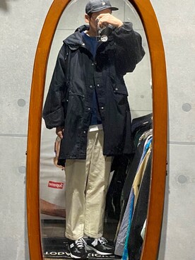 「markaware（マーカウェア）のアイテム（スウェット）」を使った、nowhere☻さん（メンズ・180cm）の春コーディネート
