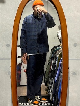 「Steven Alan（スティーブンアラン）のアイテム（ニットキャップ/ビーニー）」を使った、nowhere☻さん（メンズ・180cm）の春コーディネート