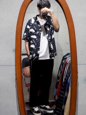「Carhartt WIP（カーハートダブリューアイピー）のアイテム（チノパンツ）」を使った、nowhere☻さん（メンズ・180cm）の夏コーディネート