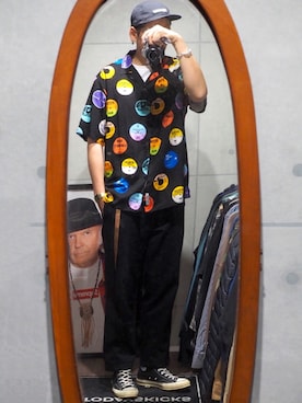 「Carhartt WIP（カーハートダブリューアイピー）のアイテム（チノパンツ）」を使った、nowhere☻さん（メンズ・180cm）の夏コーディネート