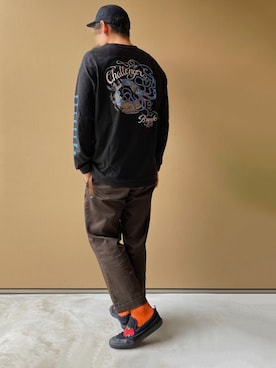 「スケートスタイル」｜「アイテム（アクセサリー）」を使った、nowhere☻さん（メンズ・180cm）の秋コーディネート