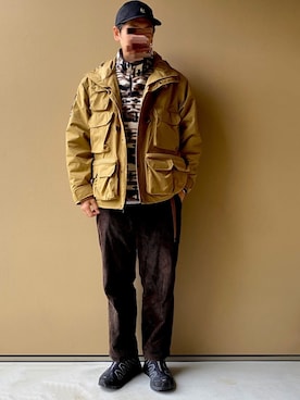 「Dickies（ディッキーズ）の【POPEYE掲載】Dickies/ディッキーズ×JS別注 CORDUROY PT＃（その他パンツ）」を使った、nowhere☻さん（メンズ・180cm）の冬コーディネート
