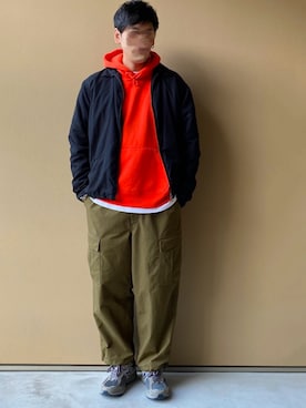 「newbalance2002」｜「アイテム（アクセサリー）」を使った、nowhere☻さん（メンズ・180cm）の冬コーディネート