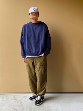 「markaware（マーカウェア）のアイテム（スウェット）」を使った、nowhere☻さん（メンズ・180cm）の春コーディネート