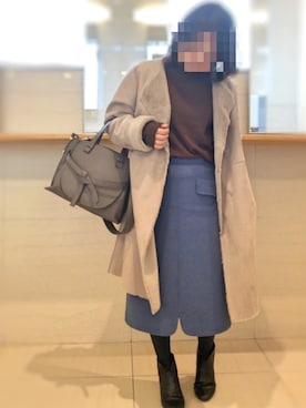 「LOEWE」｜「アイテム（ムートンコート）」を使った、sa-ku-raさん（レディース・150cm）の冬コーディネート