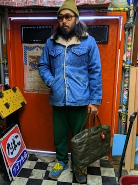 「maverick（マーベリック）のアイテム（ジャケット/アウター）」を使った、pieceFlowerさん（メンズ・171cm）の冬コーディネート