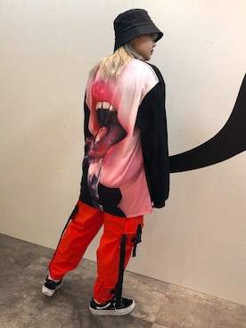「L.H.P（エルエイチピー）のアイテム（帽子）」を使った、モリナガ  ナツキさん（レディース・161cm）の春コーディネート