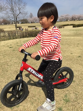 「NEW BALANCE（ニューバランス）の◆new balance KV996（スニーカー）」を使った、so_☺︎さん（キッズ・90cm）の春コーディネート