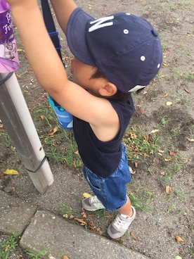 「NEW BALANCE（ニューバランス）の◆new balance KV996（スニーカー）」を使った、so_☺︎さん（キッズ・90cm）の夏コーディネート