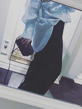 「GU（ジーユー）の（GU）ワイドアンクルパンツＡ（WOMEN ⁄ ガウチョパンツ・ワイドパンツ）」を使った、so_☺︎さん（レディース・153cm）の春コーディネート
