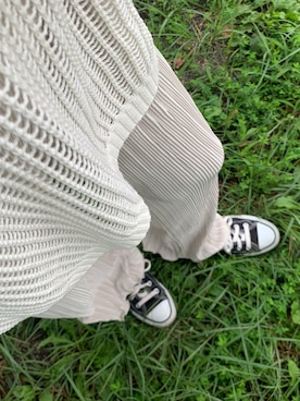 「CONVERSE（コンバース）の【CONVERSE】ALLSTAR OX（スニーカー）」を使った、so_☺︎さん（レディース・153cm）の夏コーディネート