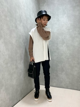 ちゃんゆみさん(レディース・148cm)の秋コーディネート