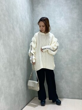 「PAGEBOY（ページボーイ）のハクミニショルダーBAG（ショルダーバッグ）」を使った、ちゃんゆみさん（レディース・148cm）の秋コーディネート