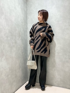 「PAGEBOY（ページボーイ）のハクミニショルダーBAG（ショルダーバッグ）」を使った、ちゃんゆみさん（レディース・148cm）の秋コーディネート