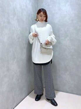 「PAGEBOY（ページボーイ）のハクミニショルダーBAG（ショルダーバッグ）」を使った、ちゃんゆみさん（レディース・148cm）の冬コーディネート