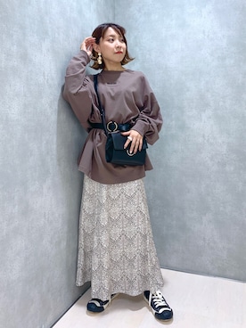 「PAGEBOY（ページボーイ）のハクミニショルダーBAG（ショルダーバッグ）」を使った、ちゃんゆみさん（レディース・148cm）の冬コーディネート