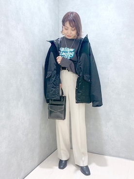 「ナカワタジャケット」｜ちゃんゆみさん（レディース・148cm）の冬コーディネート