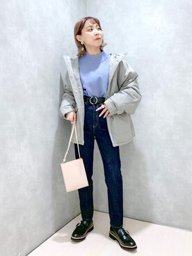 「ナカワタジャケット」｜ちゃんゆみさん（レディース・148cm）の冬コーディネート