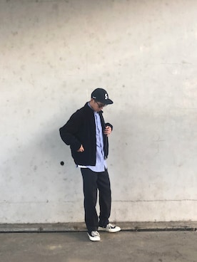 「Carhartt WIP（カーハートダブリューアイピー）のアイテム（ブルゾン）」を使った、Ryutaro.さん（メンズ・178cm）の春コーディネート