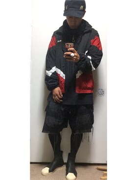 「RAF SIMONS（ラフシモンズ）のアイテム（アクセサリー）」を使った、natural standardさん（メンズ・170cm）の秋コーディネート