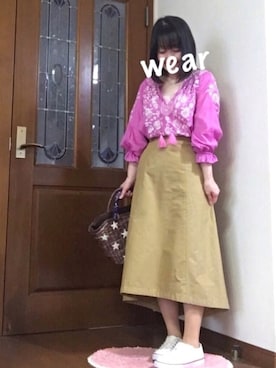 ピーチちゃん🍑さん（レディース・151cm）の春コーディネート