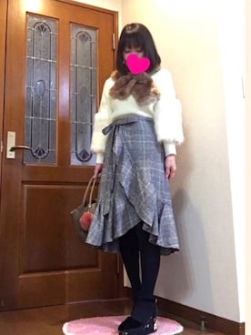 「Supreme.La.La.（シュープリームララ）のアイテム（シューズ）」を使った、ピーチちゃん🍑さん（レディース・151cm）の冬コーディネート