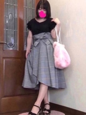 「巾着バッグ」｜「アイテム（香水）」を使った、ピーチちゃん🍑さん（レディース・151cm）の夏コーディネート