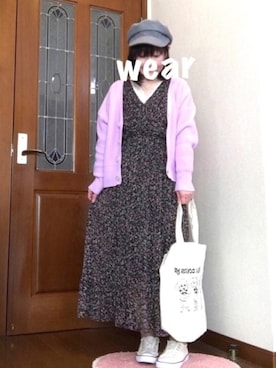「アイテム（ピアス（片耳用）、ピンク系）」を使った、ピーチちゃん🍑さん（レディース・151cm）の春コーディネート