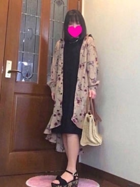 「ガウン」｜「アイテム（香水）」を使った、ピーチちゃん🍑さん（レディース・151cm）の春コーディネート