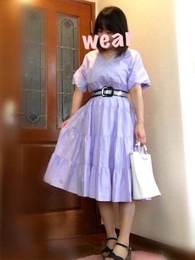 「DRWCYS（ドロシーズ）のアイテム（ワンピース/ドレス）」を使った、ピーチちゃん🍑さん（レディース・151cm）の夏コーディネート