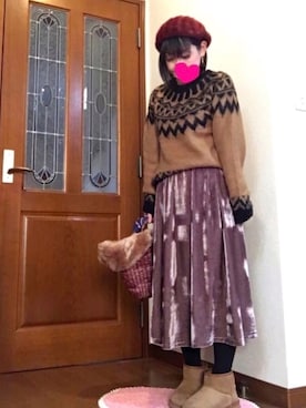 ピーチちゃん🍑さん（レディース・151cm）の冬コーディネート