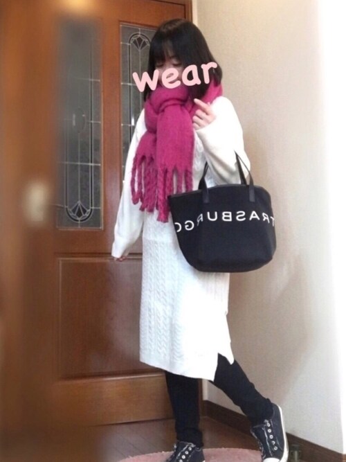ピーチちゃん しまむらのワンピースを使ったコーディネート Wear