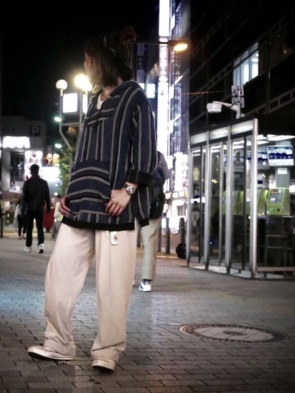 漆のヘアゴム【桃】(四角・大) / Square URUSHI Hair Elastic(L