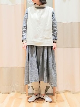 Samansa Mos2 Blue サマンサモスモスブルー のスリッポンを使った人気ファッションコーディネート Wear