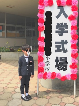 「Smoothy（スムージー）のアイテム（ジャケット/アウター）」を使った、RRさん（キッズ・120cm）の秋コーディネート