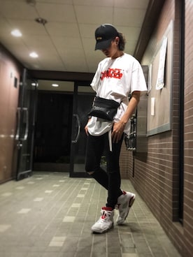 「Deviluse（Deviluse）のアイテム（キャップ）」を使った、廃棄さん（メンズ・178cm）の春コーディネート