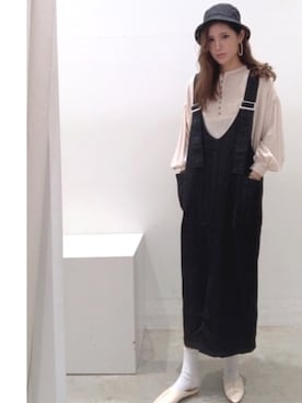 「koe（コエ）のアイテム」を使った、ayaさん（レディース・172cm）の冬コーディネート