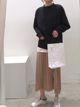 「koe（コエ）のアイテム」を使った、ayaさん（レディース・172cm）の冬コーディネート