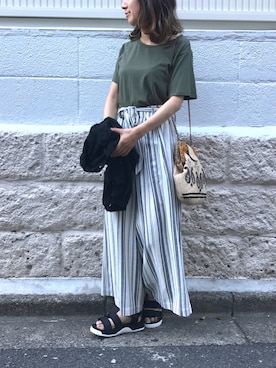 つのちゃん／スタッフさん（レディース・154cm）の春コーディネート