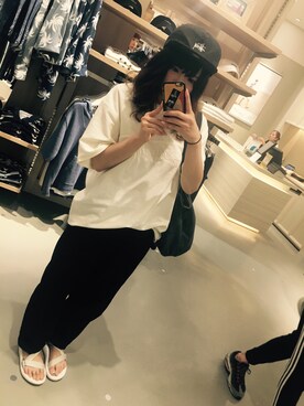 「ノーティードッグ」｜「アイテム（その他）」を使った、misaki.さん（レディース・156cm）の夏コーディネート