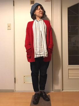 「FINAL DECISION（ファイナルディシジョン）のアイテム」を使った、ろみさん（レディース・151cm）の冬コーディネート