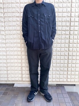 スガシュンスケさん（メンズ・183cm）の秋コーディネート