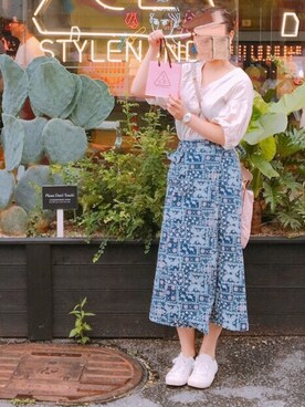 「クリスプ」｜「アイテム（腕時計）」を使った、Harun.さん（レディース・165cm）の夏コーディネート