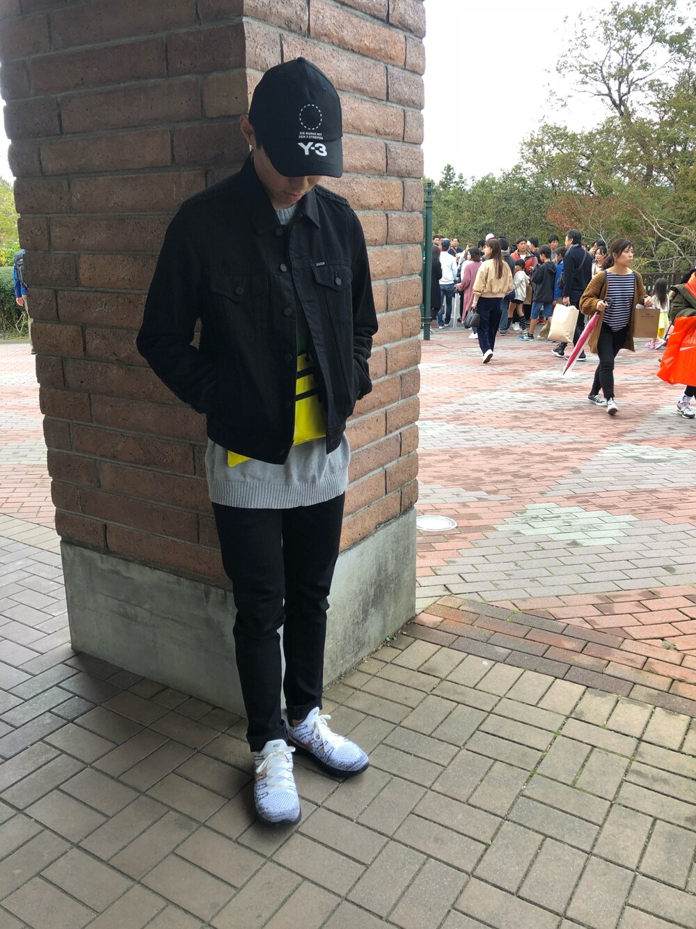 「ZOZO公認ユーザー、なりたい」｜「Y-3のY-3 STREET CAP（キャップ、ブラック系）」を使った、shintaさん（メンズ・172cm）の秋コーディネートの1枚目の写真